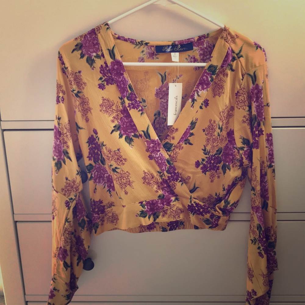 Mustard Yellow Floral Top